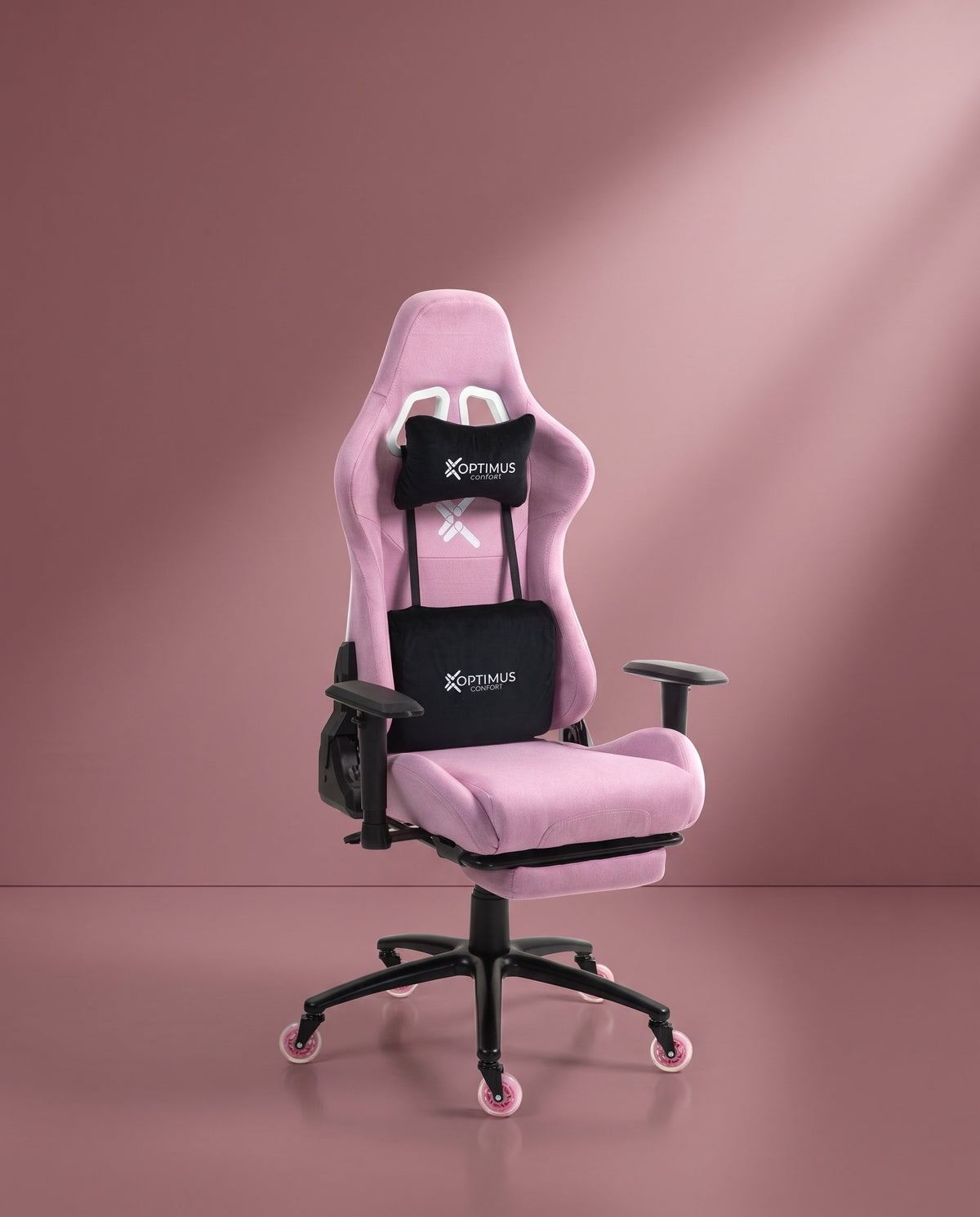 Silla Gamer CO-1102F Pink, tapizada en tela con reposapiés y ruedas en silicona · set-2k · 46-co-1102f-pink-02-armonia.jpg