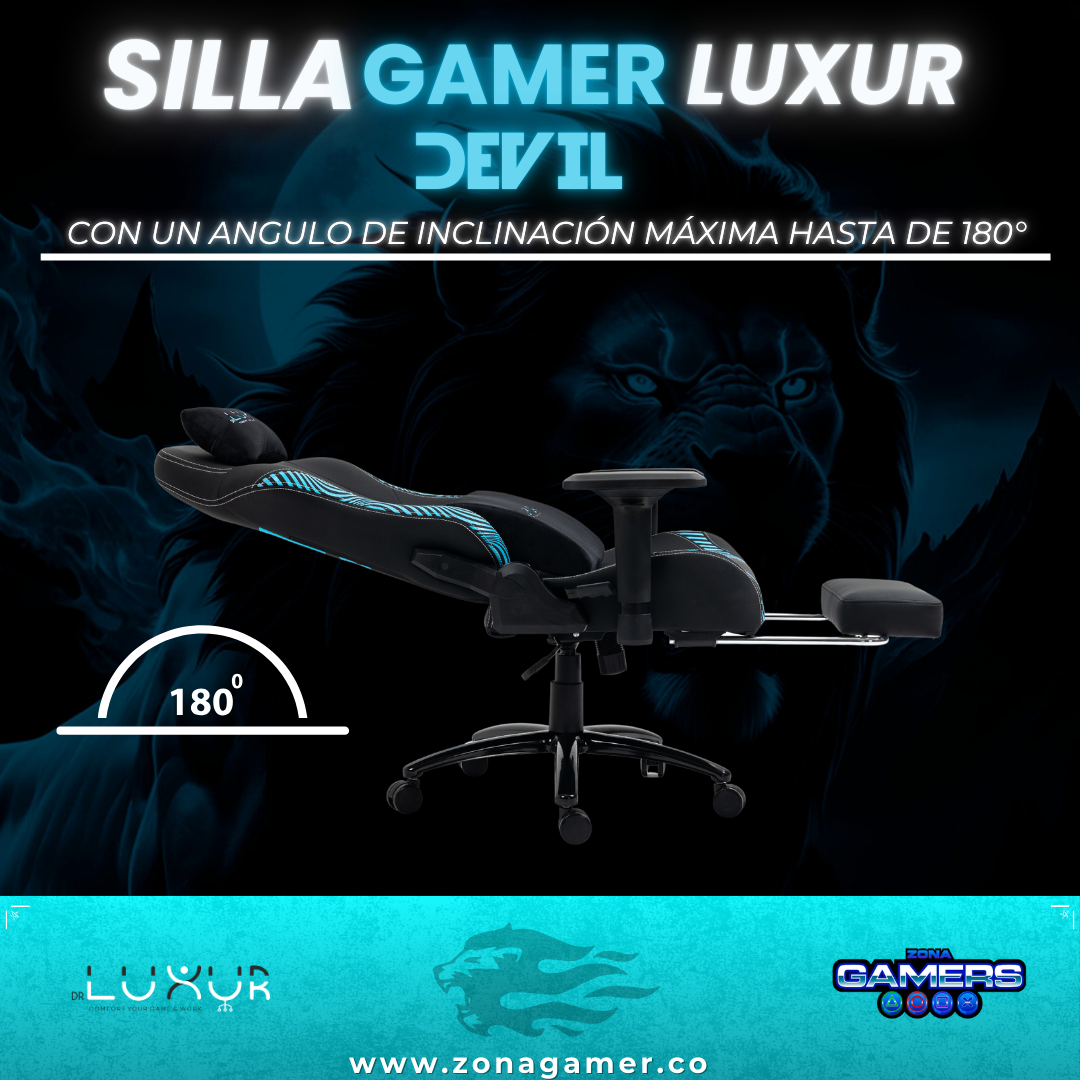 Silla Gamer Luxur Edición Limitada Modelo SAH-0020 Devil