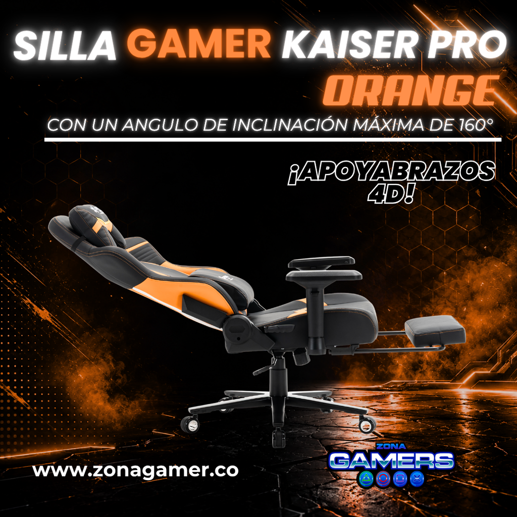 Silla Gamer Kaiser PRO Orange