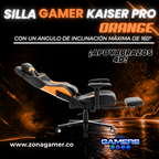 Silla Gamer Kaiser PRO Orange