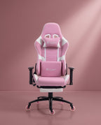 Silla Gamer DX-1127F Pink con reposapiés y ruedas en silicona · set-2k · 52-dx-1127f-pink-01-armonia.jpg