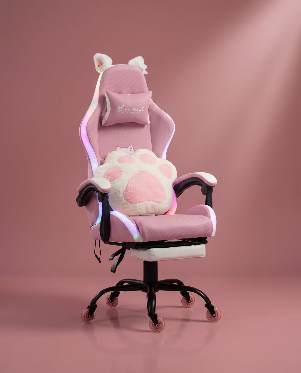 Silla Gamer Cat-1039F + RGB Pink-White con reposapiés y ruedas en silicona. · set-2k · 54-cat-1039f-pink-white-02-armonia.jpg
