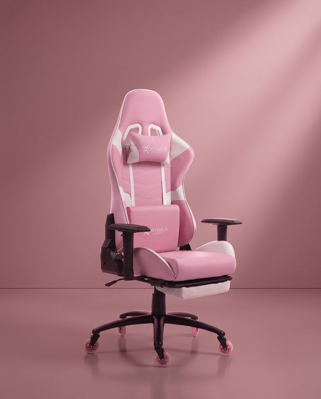 Silla Gamer DX-1127F Pink con reposapiés y ruedas en silicona · set-2k · 54-dx-1127f-pink-02-armonia.jpg