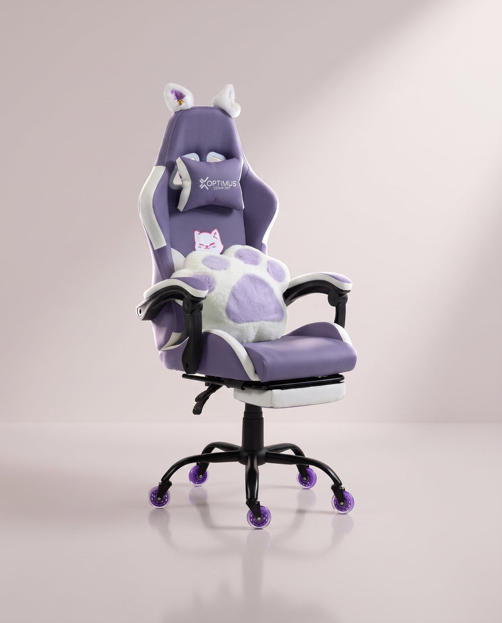 Silla Gamer Cat-1039F White-Lilac con reposapiés y ruedas en silicona. · set-2k · 58-cat-1039f-white-lilac-02-armonia.jpg