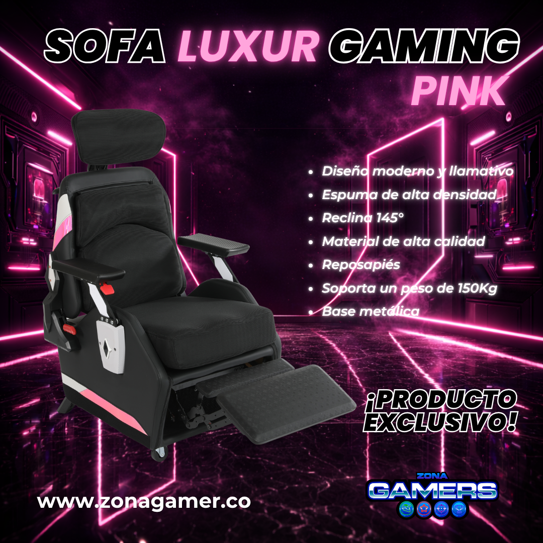 Sofá Gaming Luxur Pink