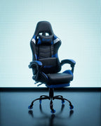 Silla Gamer E-1127F Blue con reposapiés y ruedas en silicona · set-2k · 63-e-1127f-blue-02-contraste.jpg