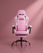 Silla Gamer E-1127F Pink con reposapiés y ruedas en silicona · set-2k · 64-e-1127f-pink-01-armonia.jpg