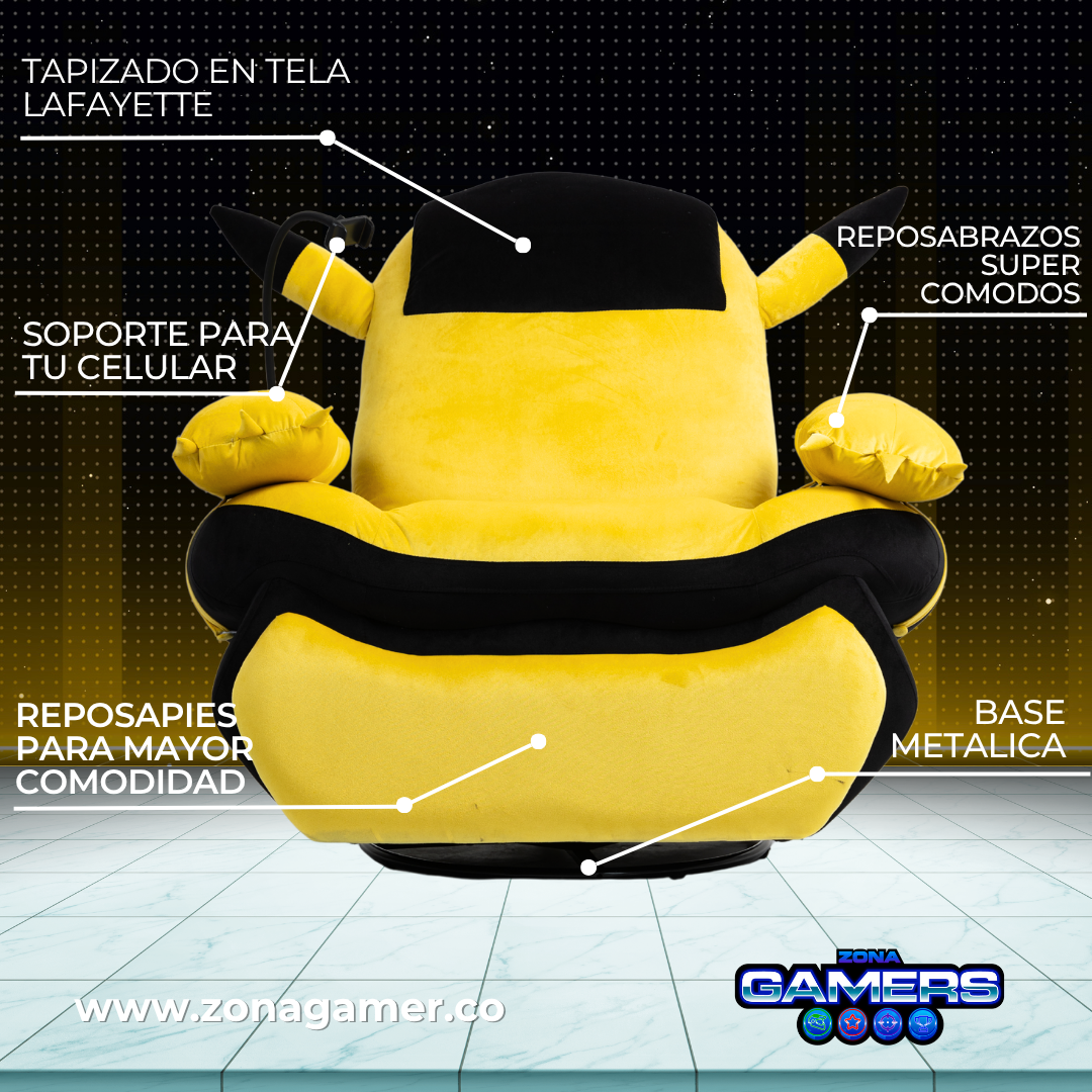Sofá Gaming Claws Yellow