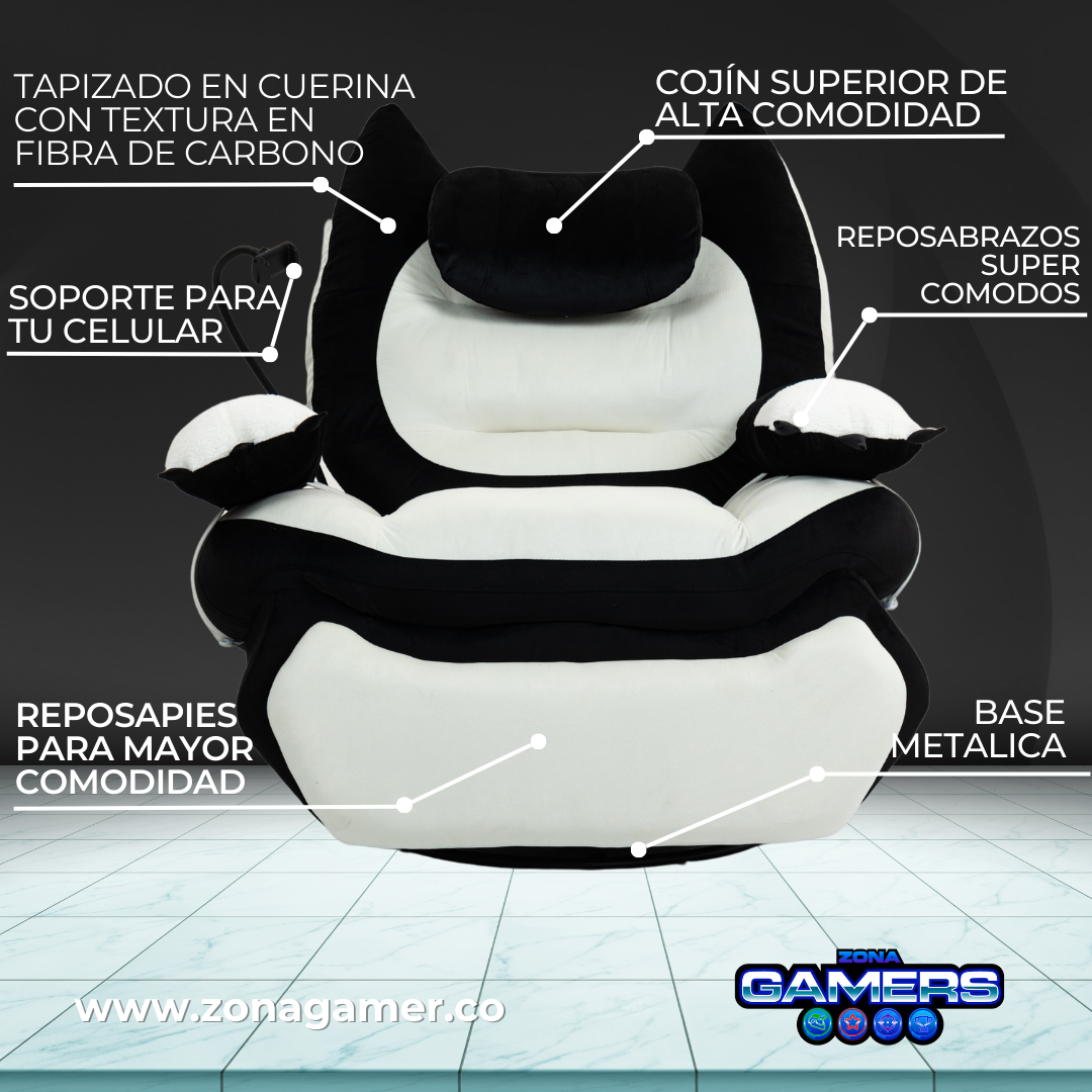 Sofa Gaming Claws Black