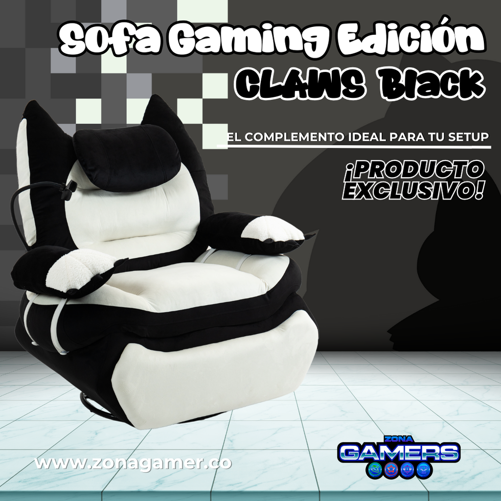 Sofa Gaming Claws Black