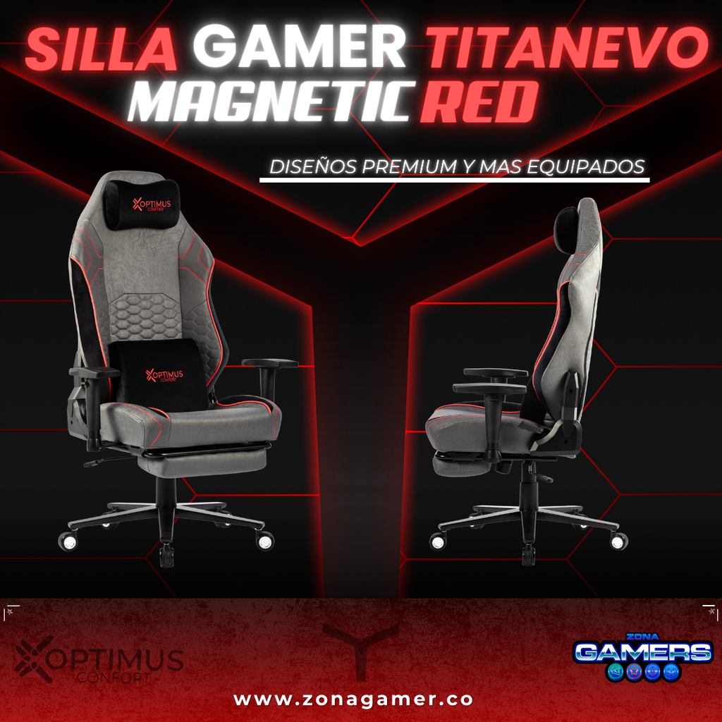 Silla Gamer TitanEvo Magnetic Red
