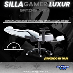 Silla Gamer Luxur Elegant Grey.