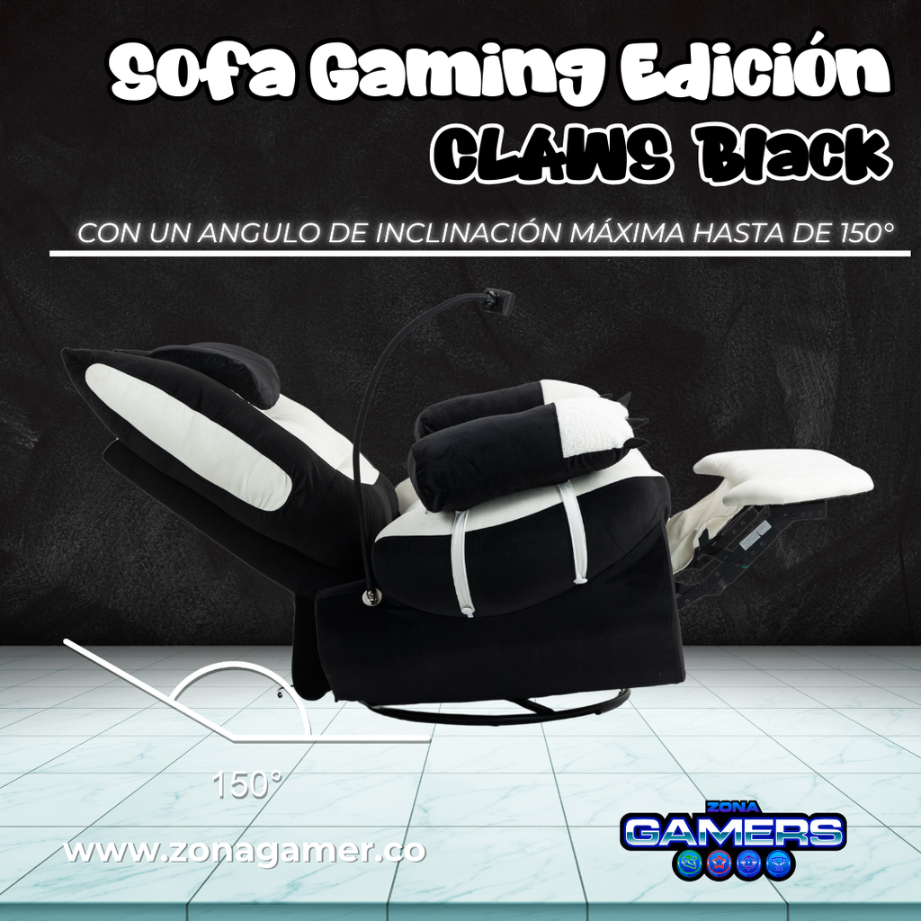 Sofa Gaming Claws Black