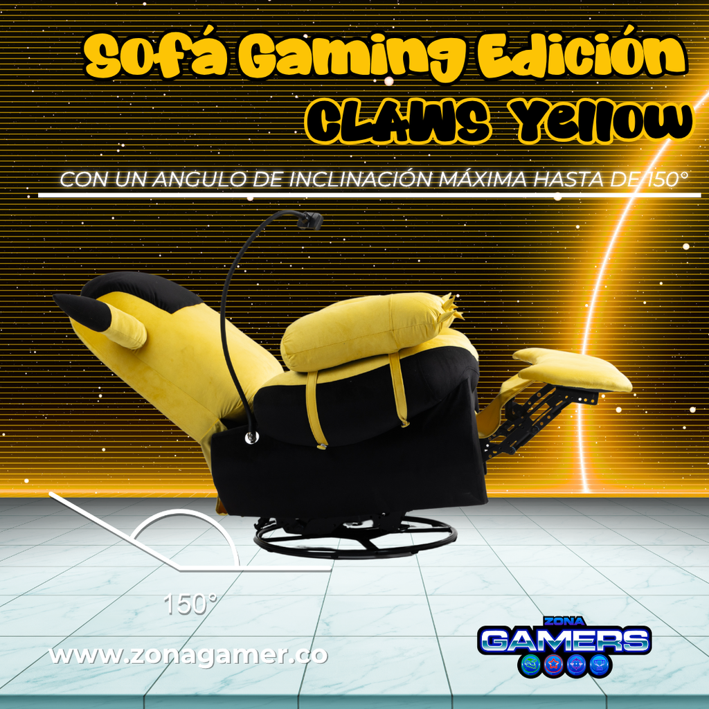 Sofá Gaming Claws Yellow