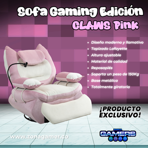 Sofa Gaming Claws Pink
