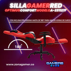 Silla Gamer A-231127F Red con Reposapies