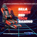Silla Tech Gaming Red con Reposapies