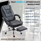 Silla Gerencial Optimus Black 1520F