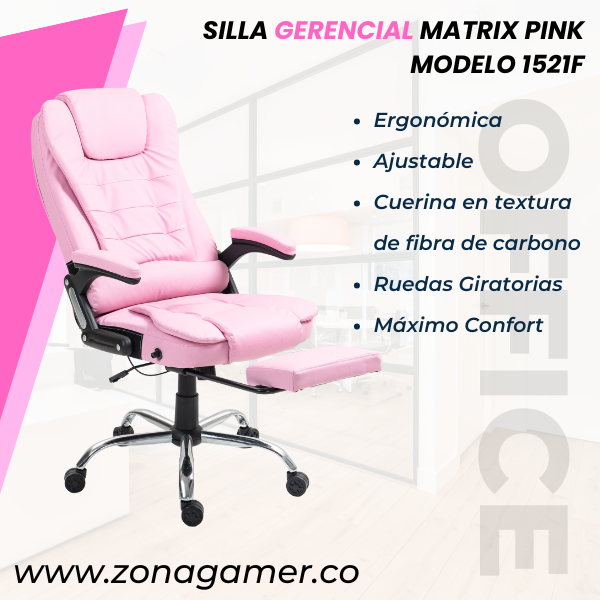 Silla Gerencial Matrix Pink 1521F