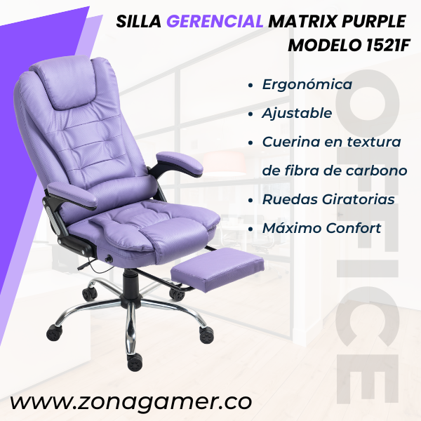 Silla Gerencial Matrix Lilac 1521F