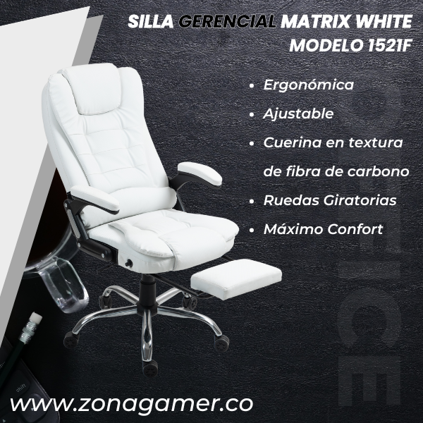 Silla Gerencial Matrix White 1521F
