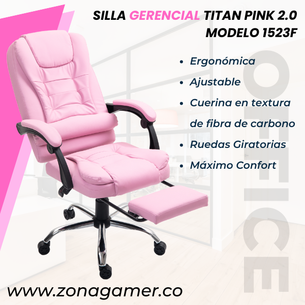Silla Gerencial Titan Pink 2.0 1523F