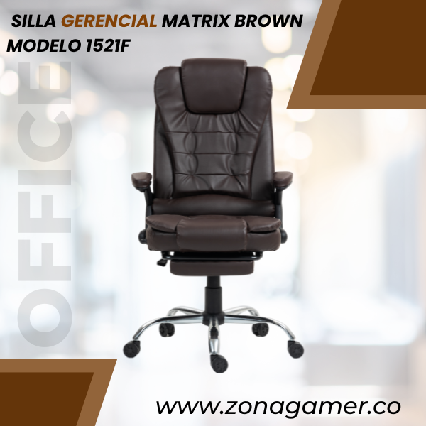 Silla Gerencial Matrix Brown 1521F