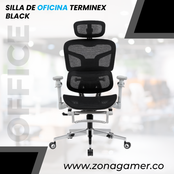 Silla de Oficina Terminex Ergonomica Black