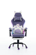 Silla Gamer Cat-1039F + RGB Lilac-White con reposapiés y ruedas en silicona. · white-v5-norm · cat-1039f-lilac-white-01.jpg