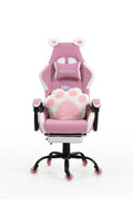 Silla Gamer Cat-1039F White-Pink con reposapiés y ruedas en silicona · white-v5-norm · cat-1039f-pink-01.jpg