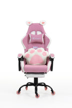 Silla Gamer Cat-1039F White-Pink con reposapiés y ruedas en silicona · white-v5-norm · cat-1039f-pink-01.jpg