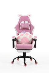 Silla Gamer Cat-1039F White-Pink con reposapiés y ruedas en silicona · white-v5-norm · cat-1039f-pink-01.jpg