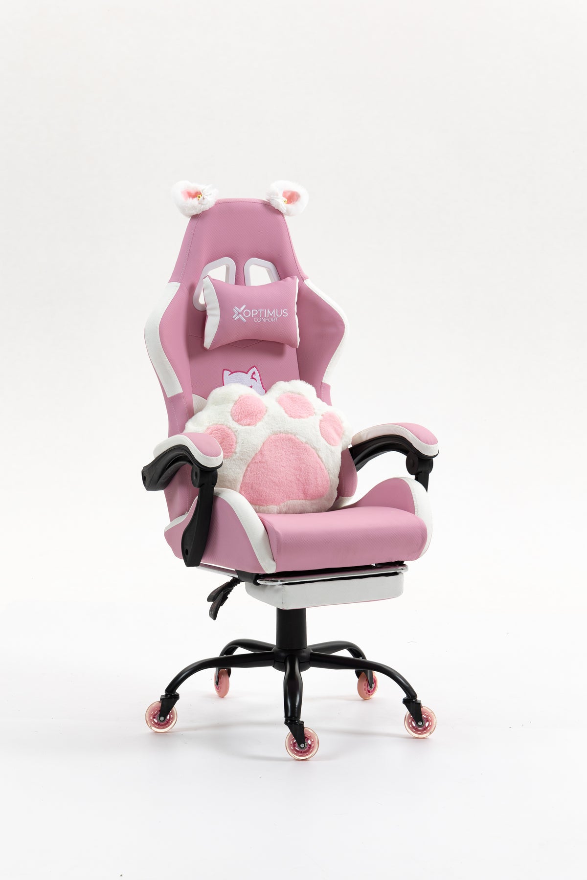 Silla Gamer Cat-1039F White-Pink con reposapiés y ruedas en silicona · named · cat-1039f-pink-02.jpg