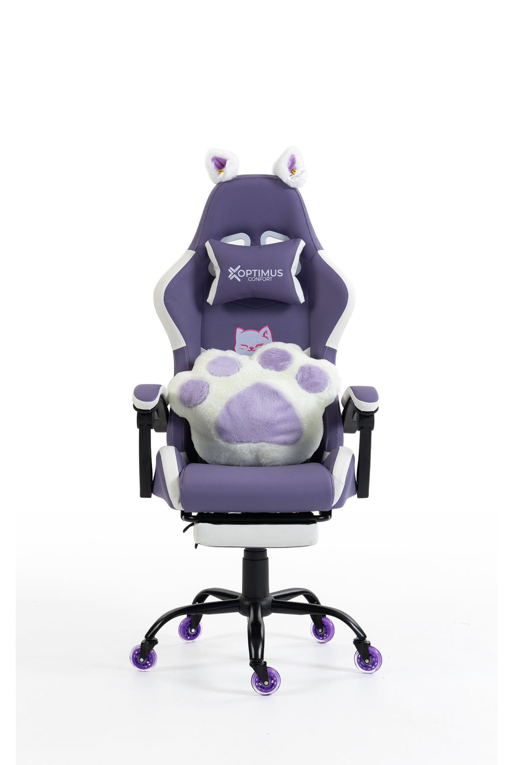 Silla Gamer Cat-1039F White-Lilac con reposapiés y ruedas en silicona. · white-v5-norm · cat-1039f-white-lilac-01.jpg