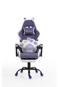 Silla Gamer Cat-1039F White-Lilac con reposapiés y ruedas en silicona. · white-v5-norm · cat-1039f-white-lilac-01.jpg