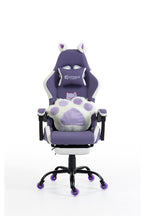 Silla Gamer Cat-1039F White-Lilac con reposapiés y ruedas en silicona. · white-v5-norm · cat-1039f-white-lilac-01.jpg