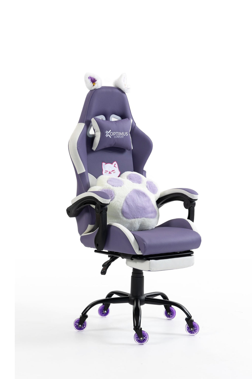 Silla Gamer Cat-1039F White-Lilac con reposapiés y ruedas en silicona. · white-v5-norm · cat-1039f-white-lilac-02.jpg