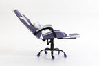 Silla Gamer Cat-1039F White-Lilac con reposapiés y ruedas en silicona. · named · cat-1039f-white-lilac-04.jpg