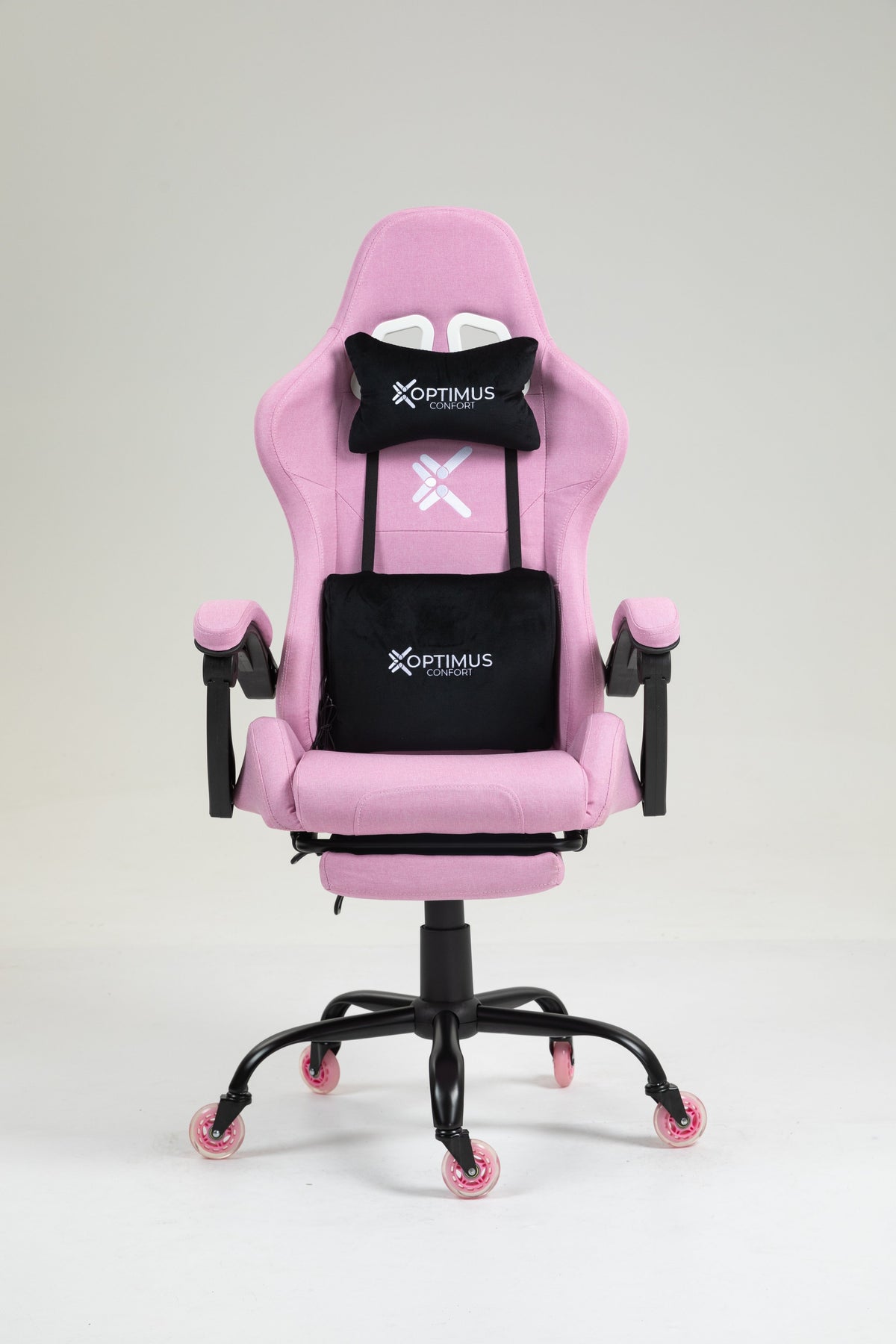 Silla Gamer CO-1039F Rosa, con tapizado en tela, reposapiés y ruedas en silicona · named · co-1039f-pink-01.jpg