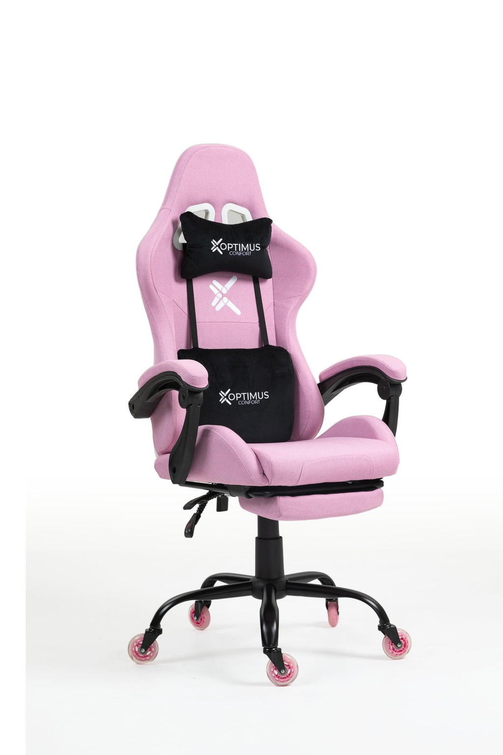 Silla Gamer CO-1039F Rosa, con tapizado en tela, reposapiés y ruedas en silicona · white-v5-norm · co-1039f-pink-02.jpg