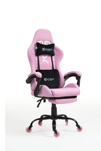 Silla Gamer CO-1039F Rosa, con tapizado en tela, reposapiés y ruedas en silicona · white-v5-norm · co-1039f-pink-02.jpg