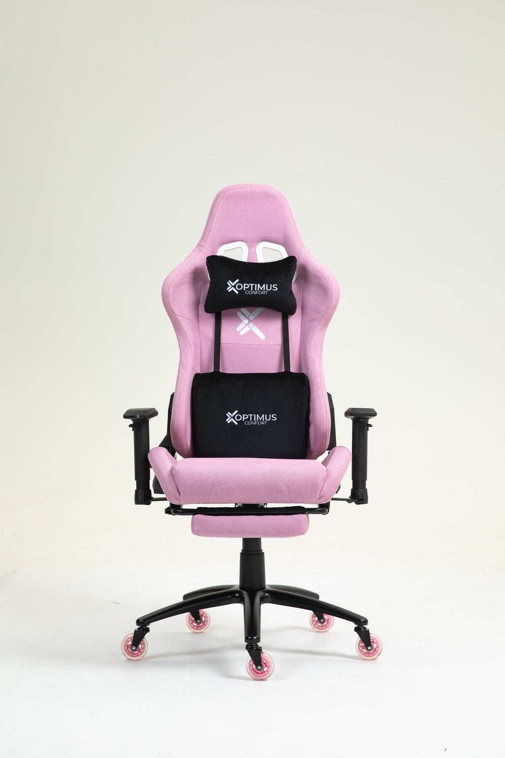 Silla Gamer CO-1102F Pink, tapizada en tela con reposapiés y ruedas en silicona · named · co-1102f-pink-01.jpg