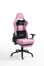 Silla Gamer CO-1102F Pink, tapizada en tela con reposapiés y ruedas en silicona · white-v5-norm · co-1102f-pink-02.jpg