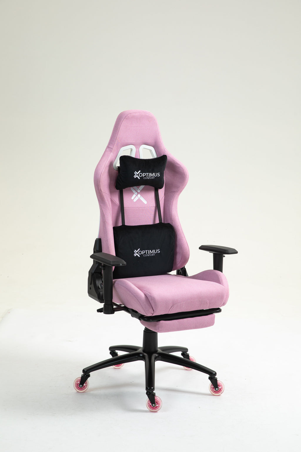 Silla Gamer CO-1102F Pink, tapizada en tela con reposapiés y ruedas en silicona · named · co-1102f-pink-02.jpg