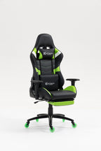 Silla Gamer DX-1127F Green con reposapiés y ruedas en silicona · named · dx-1127f-green-02.jpg
