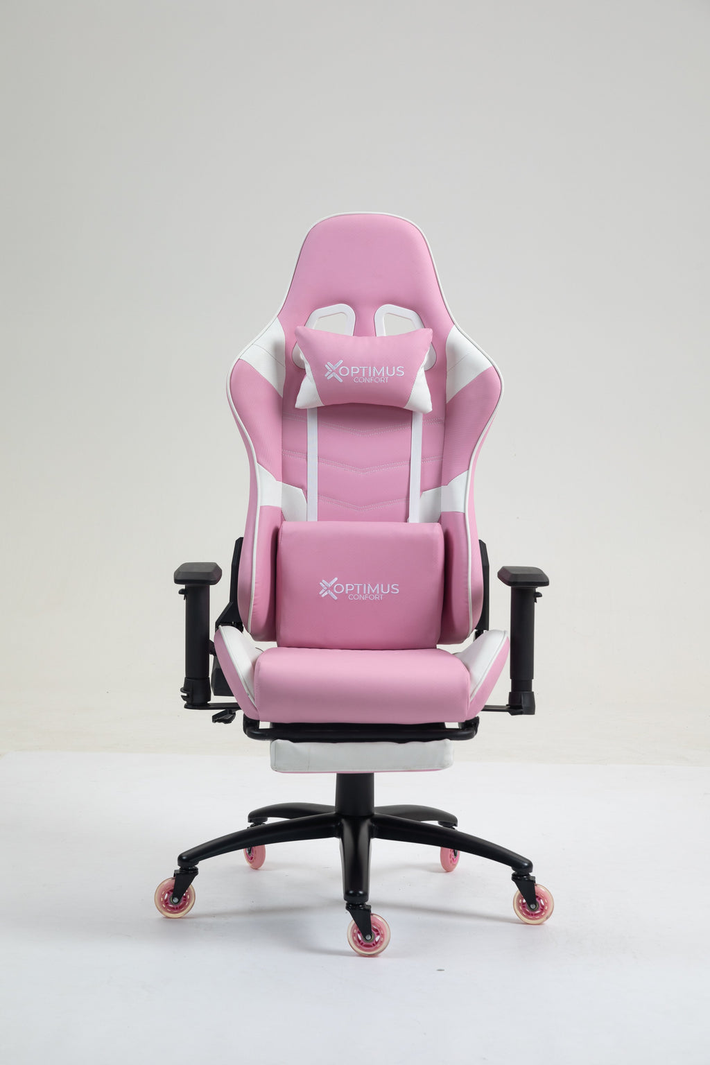 Silla Gamer DX-1127F Pink con reposapiés y ruedas en silicona · named · dx-1127f-pink-01.jpg