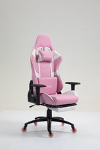 Silla Gamer DX-1127F Pink con reposapiés y ruedas en silicona · named · dx-1127f-pink-02.jpg