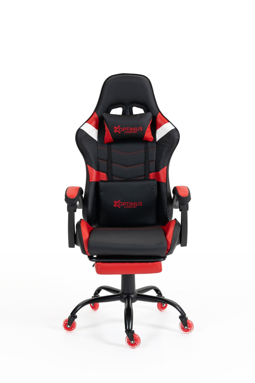 Silla Gamer E-1127F Red con reposapiés y ruedas en silicona · white-v5-norm · e-1127f-red-01.jpg