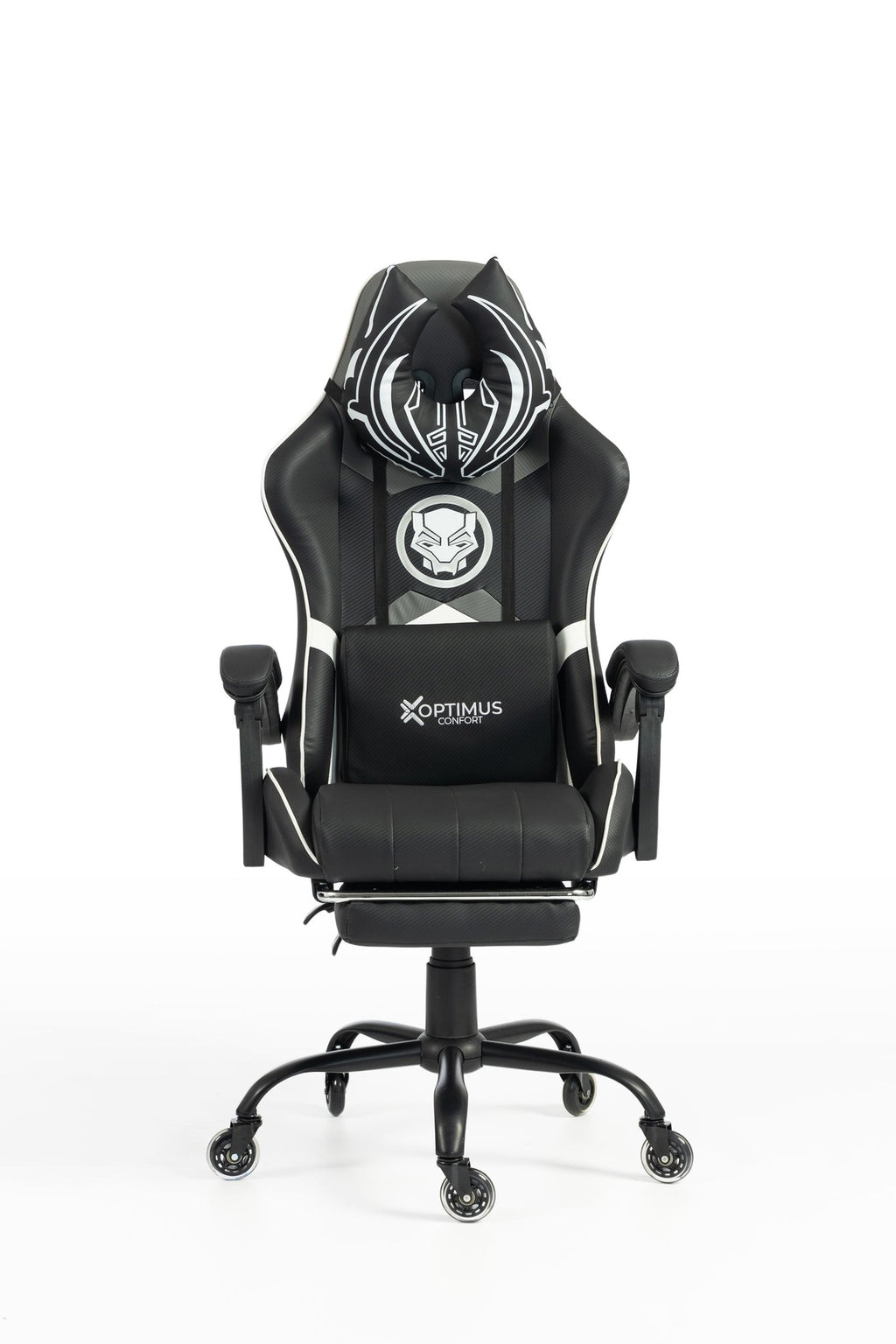 Silla Gamer Marvel-1039F Black con reposapiés y ruedas en silicona. · white-v5-norm · marvel-1039f-black-01.jpg