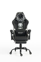 Silla Gamer Marvel-1039F Black con reposapiés y ruedas en silicona. · white-v5-norm · marvel-1039f-black-01.jpg